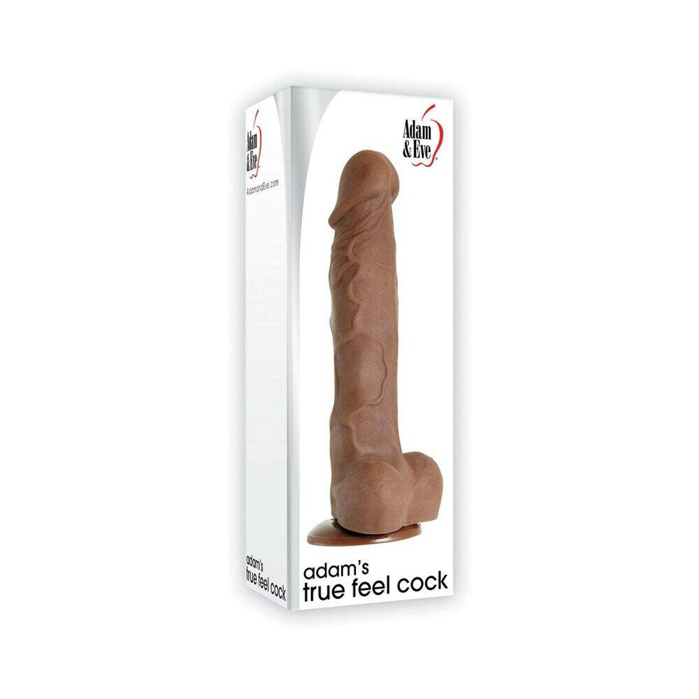 7 inch Dildo by Adam & Eve in Brown Chocolate Cocoa shown for use by Her or Him