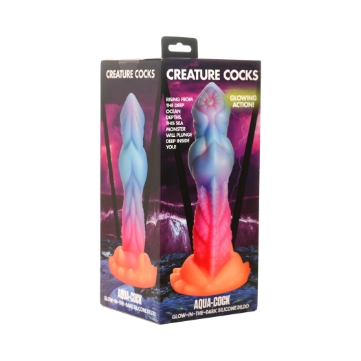 Dildo by XR Brands in Multi-Color shown for use by Her or Him