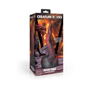 Dildo XR Brands Multi-Color Creature Cocks Dragon Tongue Silicone