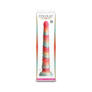 12 inch Dildo NS Novelties Multi-Color Colours Stacked