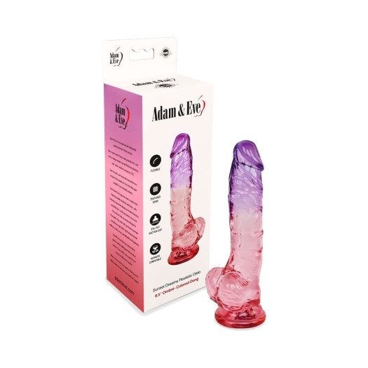 8.5 inch Dildo by Adam & Eve in  shown for use by Her or Him