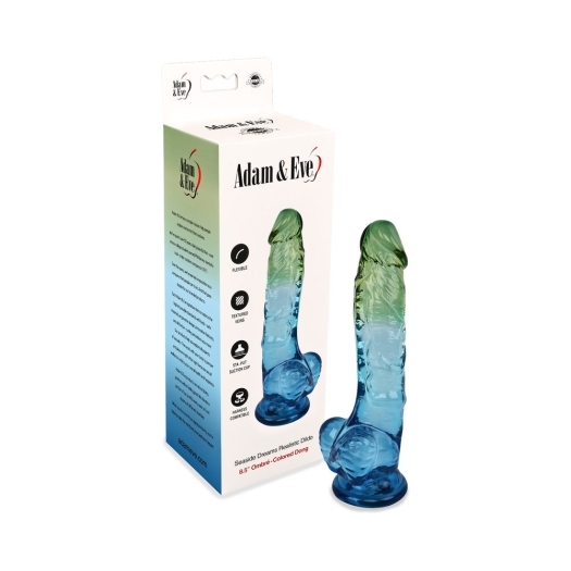 8.5 inch Dildo by Adam & Eve in  shown for use by Her or Him