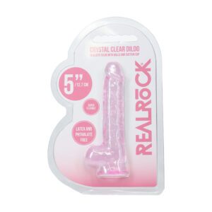 5 inch Dildo Shots  RealRock Realistic with Balls