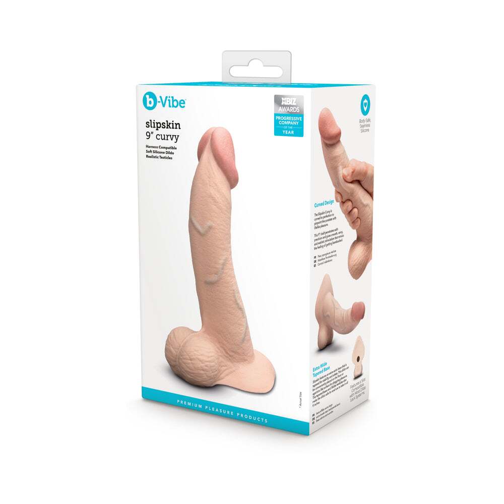 9 inch Dildo by b-Vibe in  shown for use by Her or Him
