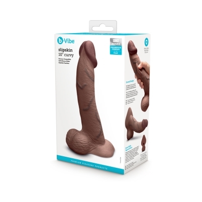 10 inch Dildo by b-Vibe in  shown for use by Her or Him
