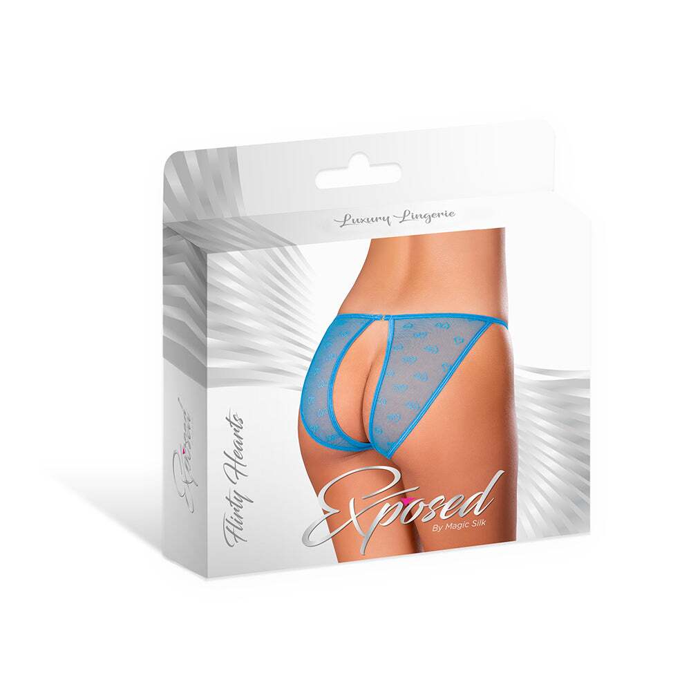 Sexy Blue panties by Magic Silk in her favorite color and panty style.