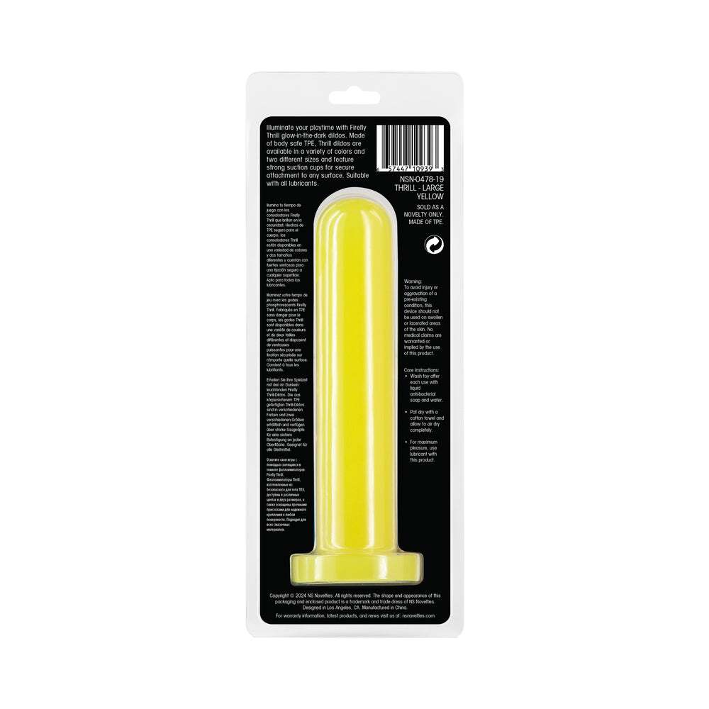 Dildo by NS Novelties in Yellow shown for pegging Her or Him