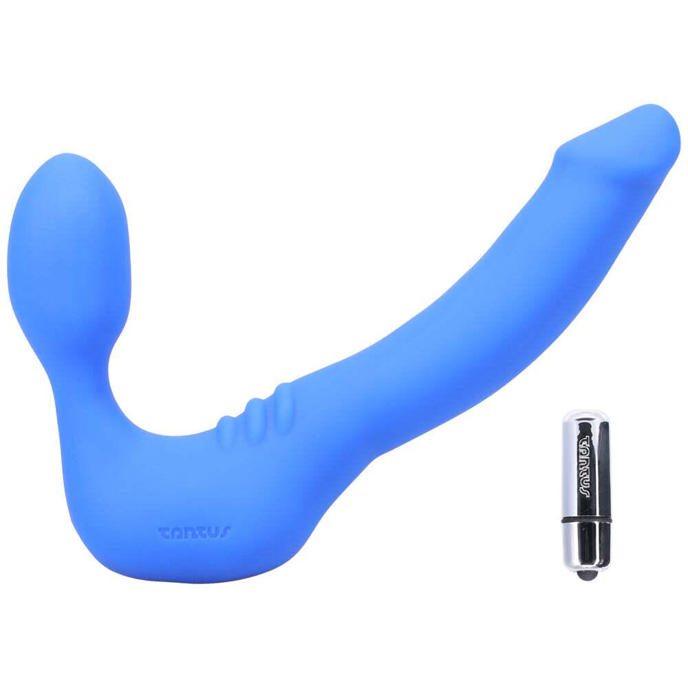 Dildo from Tantus in Blue designed for anal sex with Her or Him