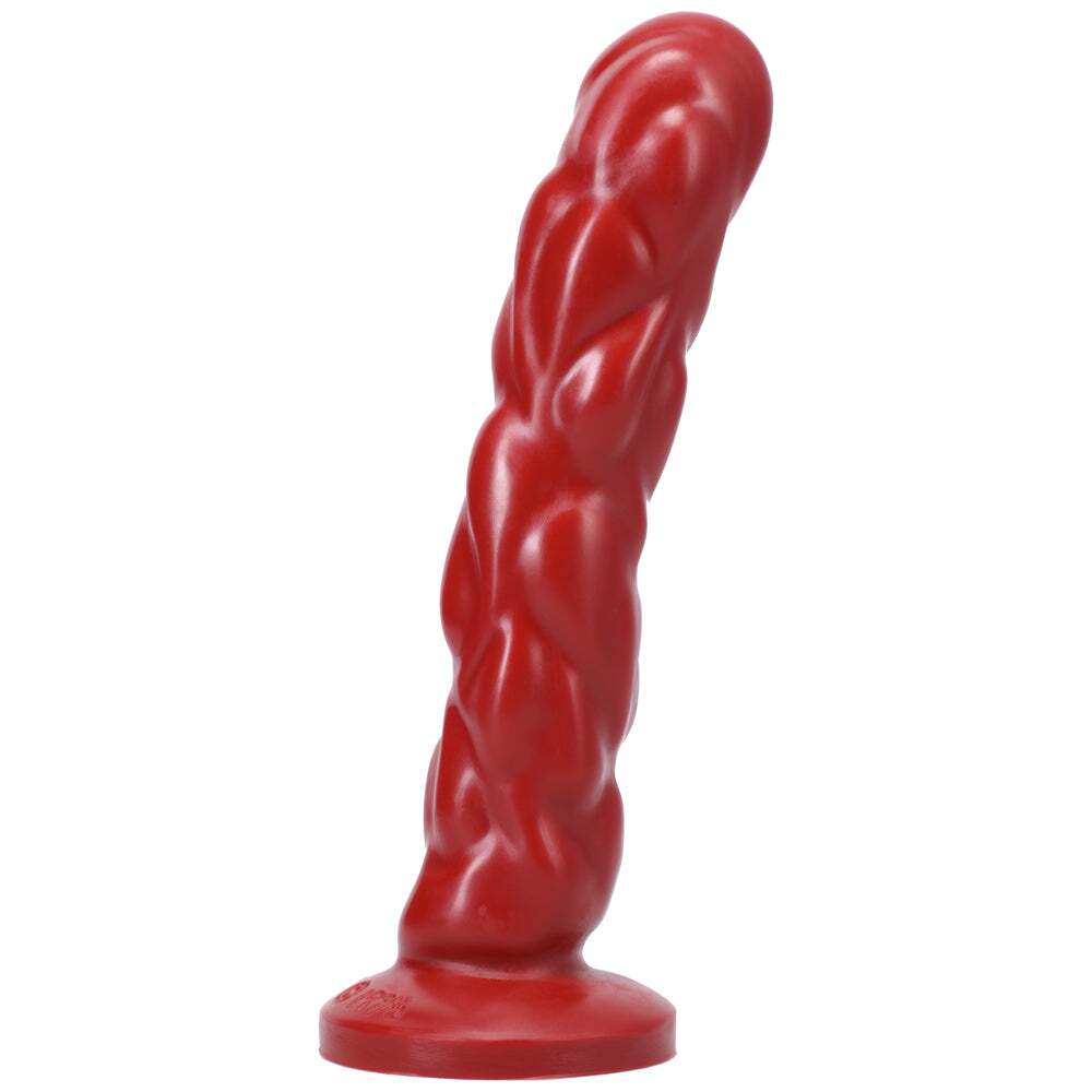 Dildo from Tantus in Red designed for anal sex with Her or Him