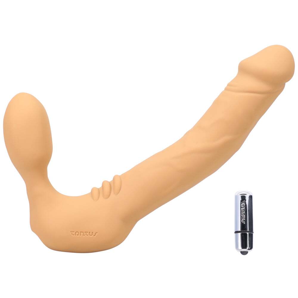 Dildo from Tantus in Vanilla Ivory Beige designed for anal sex with Her or Him