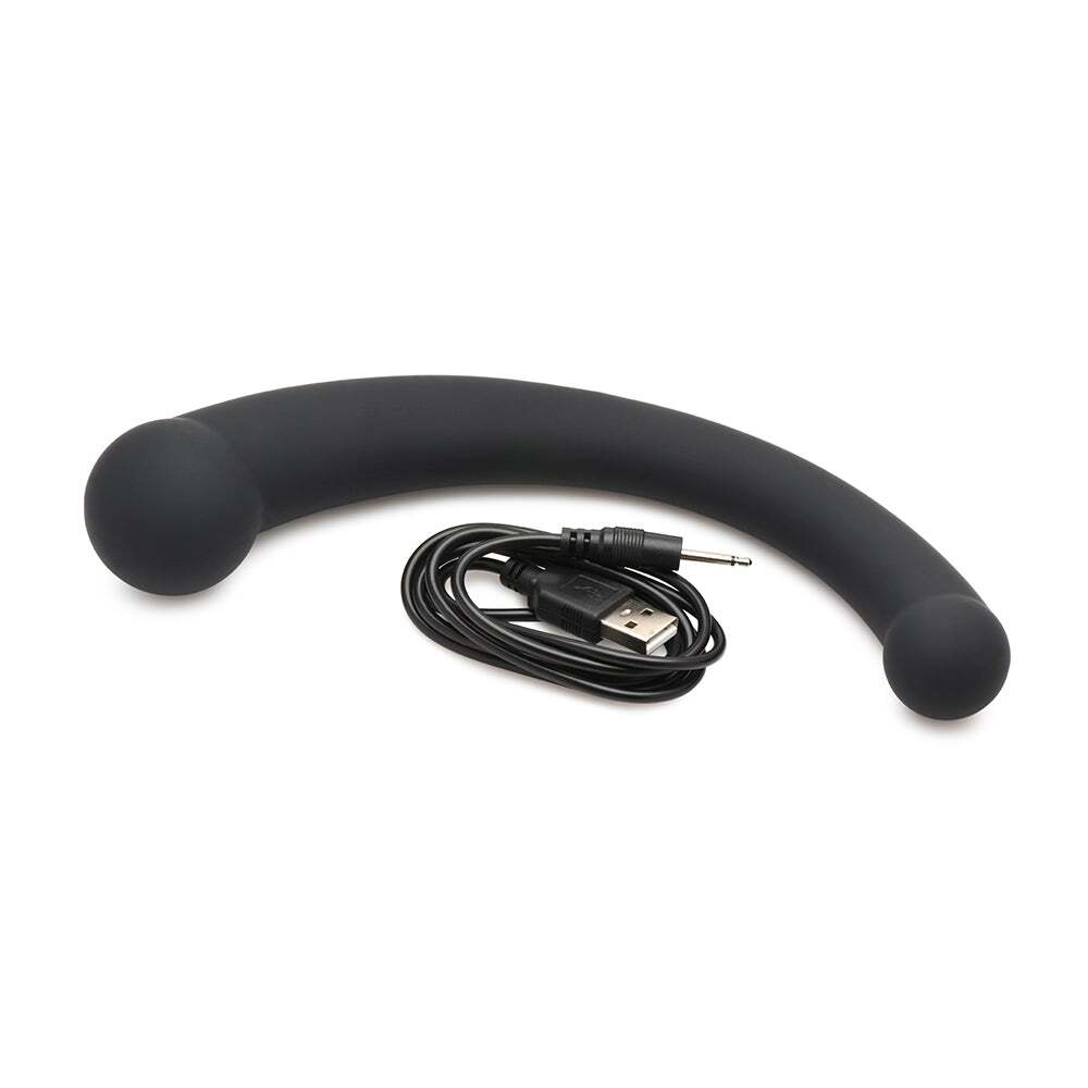 Dildo by XR Brands in Black shown for pegging Her or Him