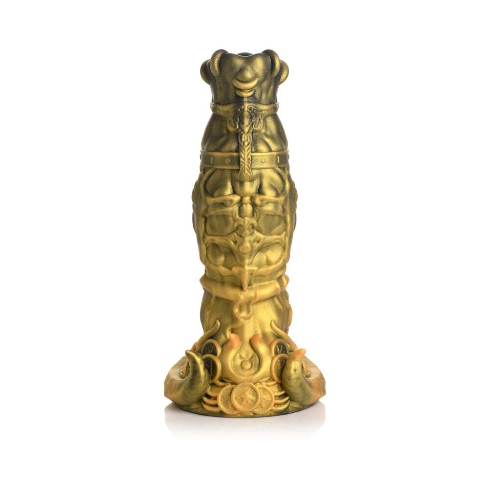 Dildo by XR Brands in Gold shown for pegging Her or Him