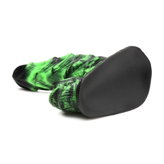 Dildo by XR Brands in Green displayed for pegging Him or Her