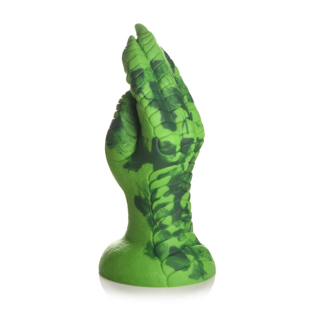 Dildo by XR Brands in Green shown for pegging Her or Him