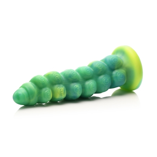 Dildo by XR Brands in Green displayed for pegging Him or Her