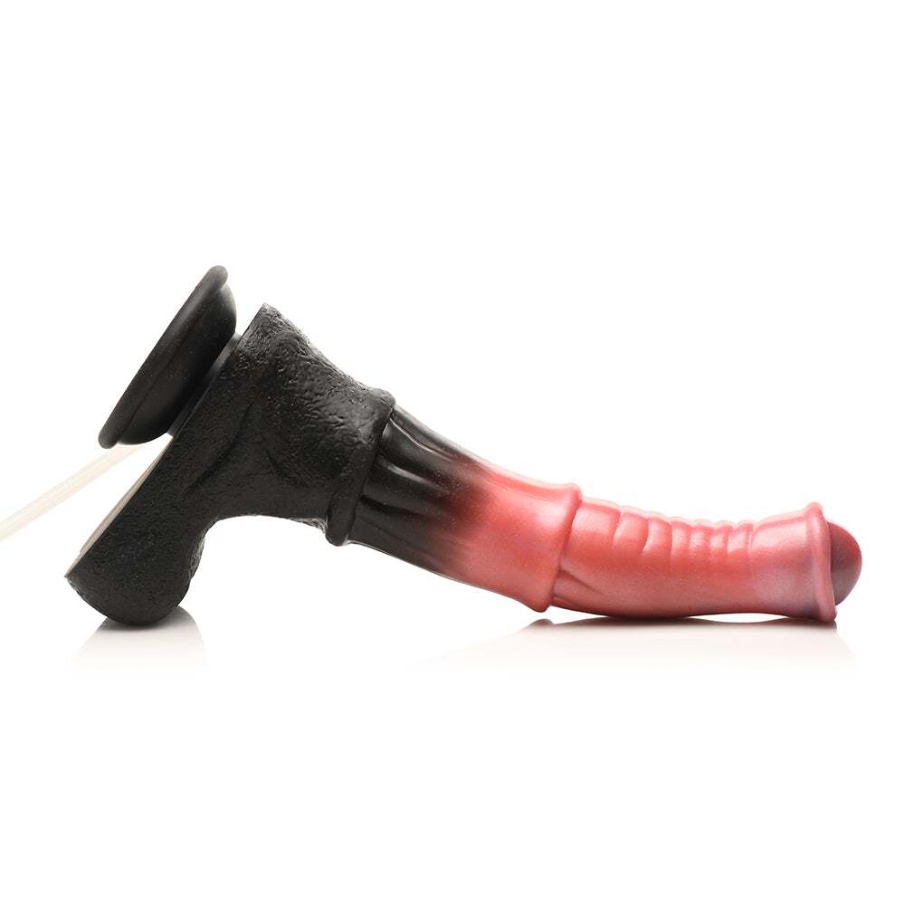 Dildo by XR Brands in Multi-Color displayed for pegging Him or Her