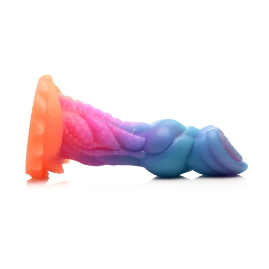 Dildo by XR Brands in Multi-Color shown for pegging Her or Him