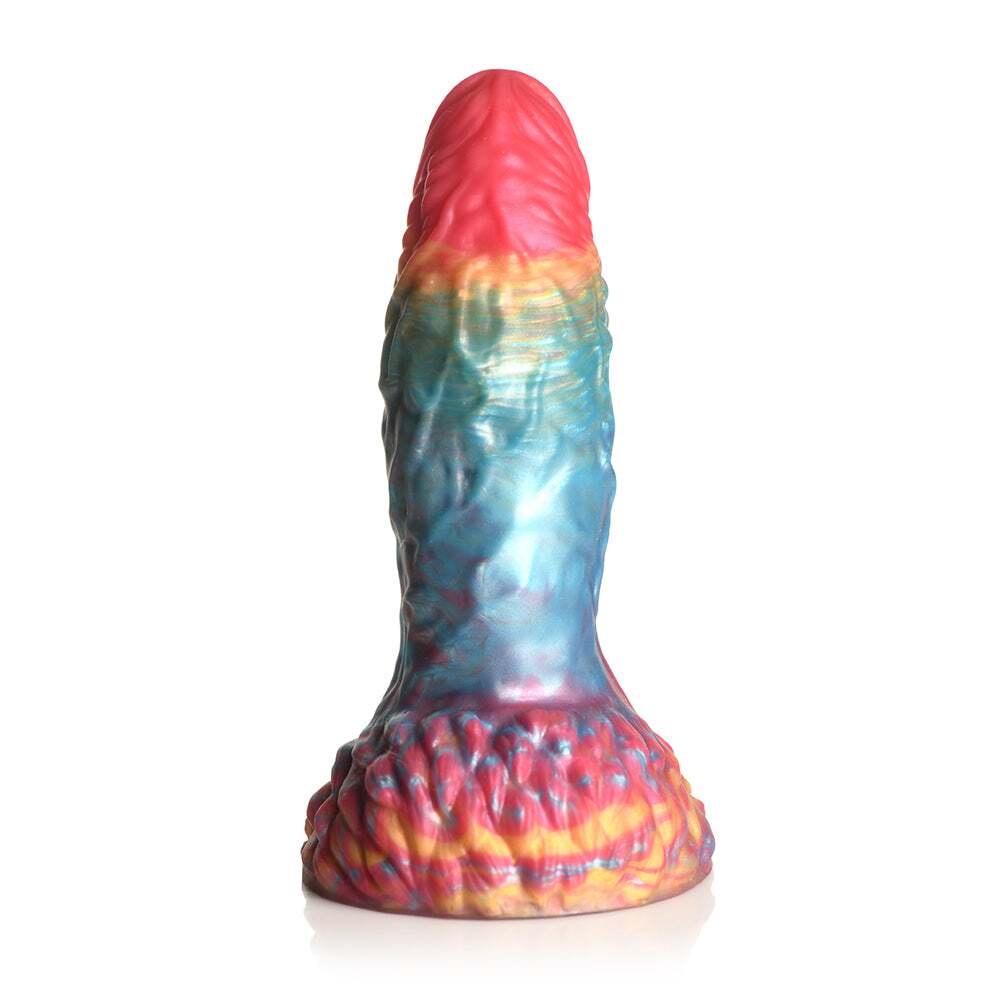 Dildo by XR Brands in Rainbow shown for pegging Her or Him
