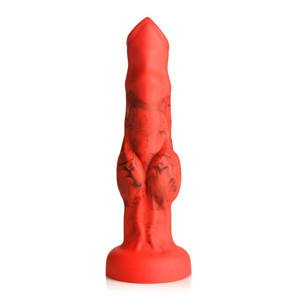 Dildo from XR Brands in Red designed for anal sex with Her or Him