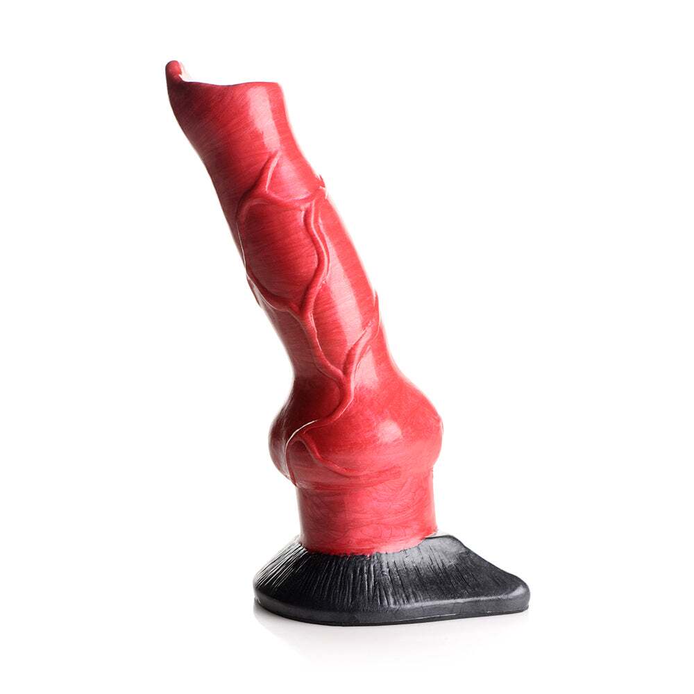 Dildo from XR Brands in Red designed for anal sex with Her or Him