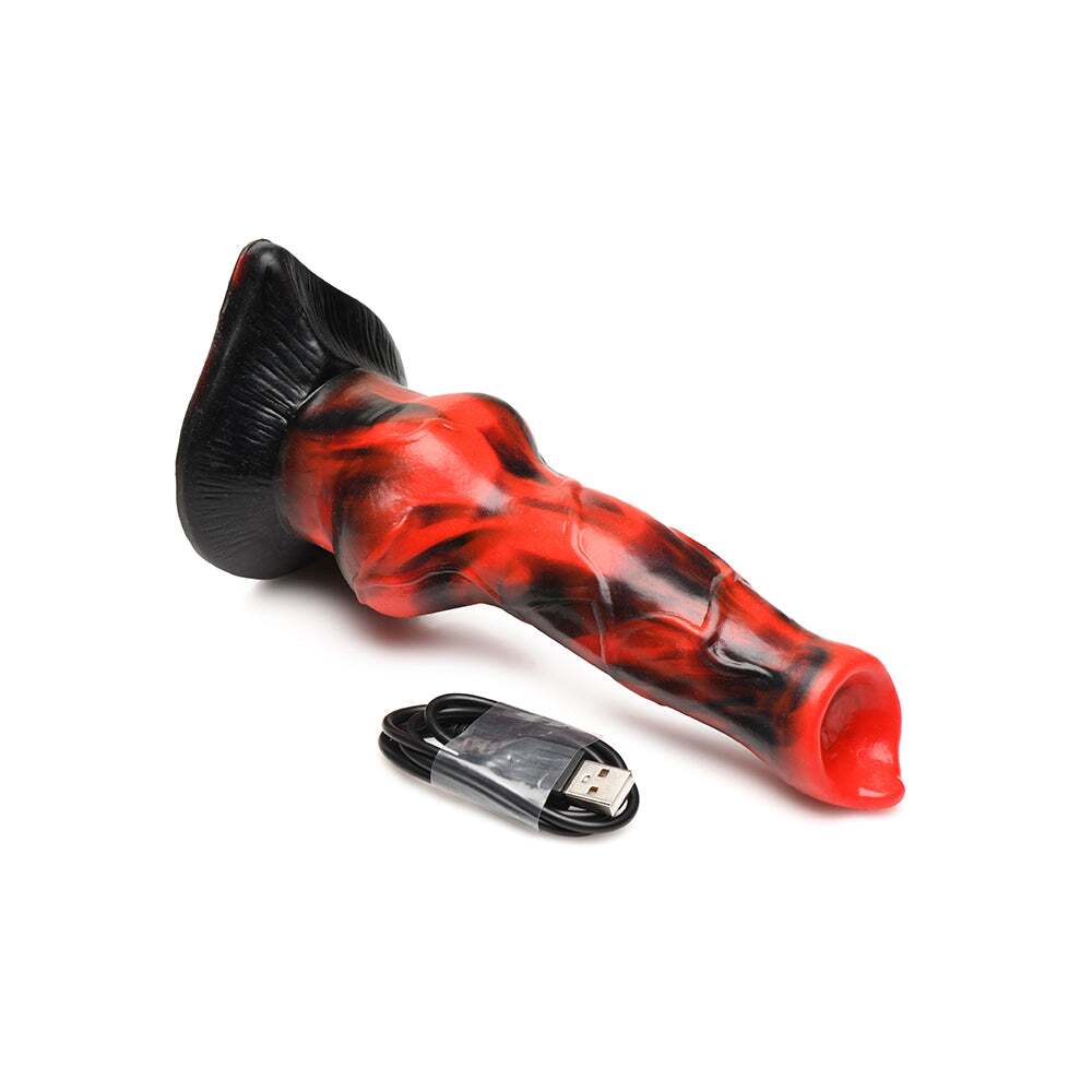 Dildo from XR Brands in Red pictured for anal pleasure for Her or Him