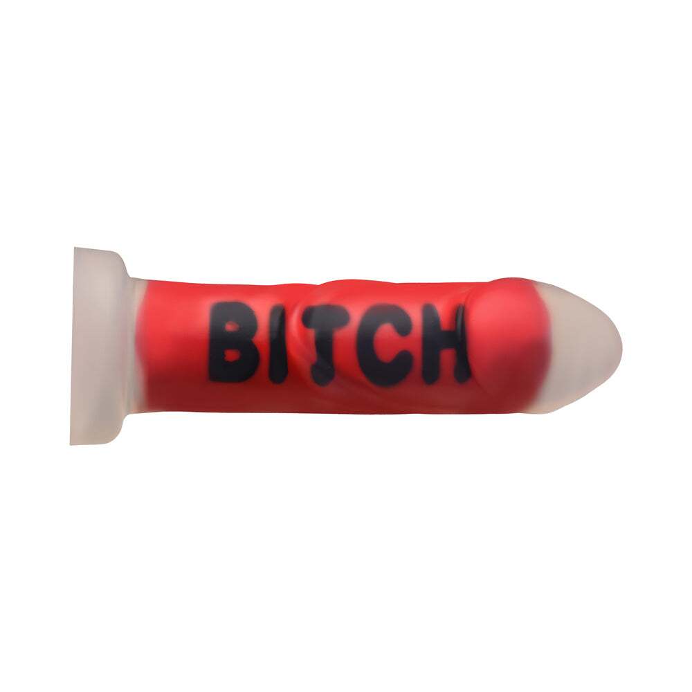 Dildo by XR Brands in Red displayed for pegging Him or Her