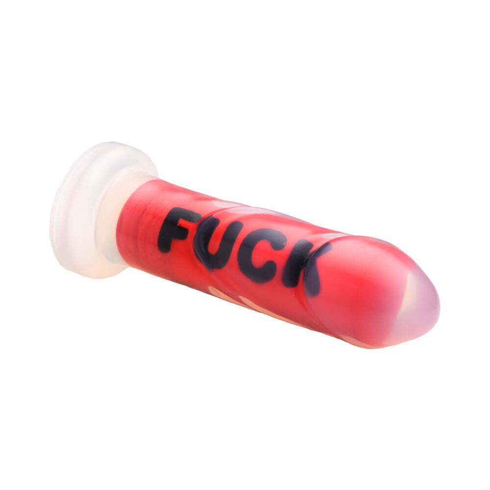 Dildo by XR Brands in Red shown for pegging Her or Him