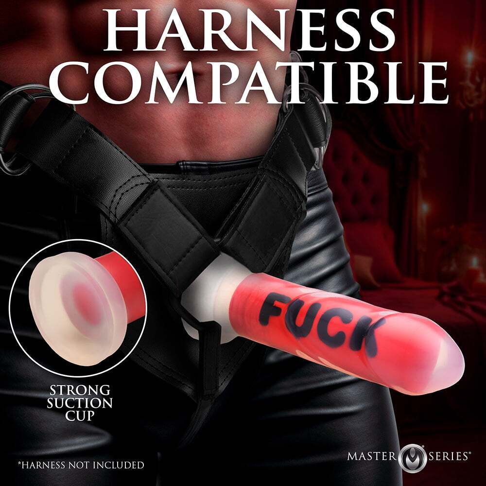 Dildo from XR Brands in Red pictured for anal pleasure for Her or Him