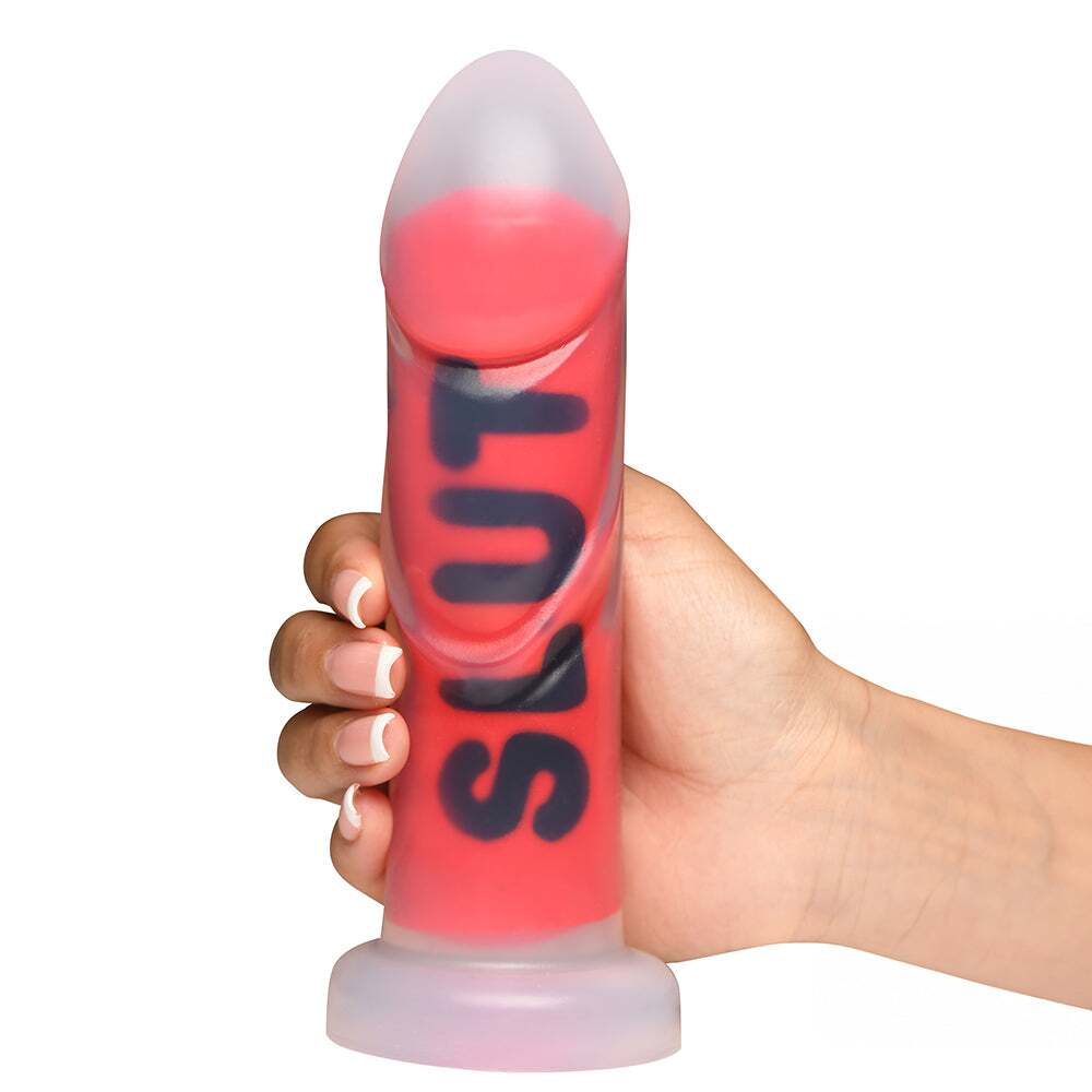 Dildo by XR Brands in Red displayed for pegging Him or Her