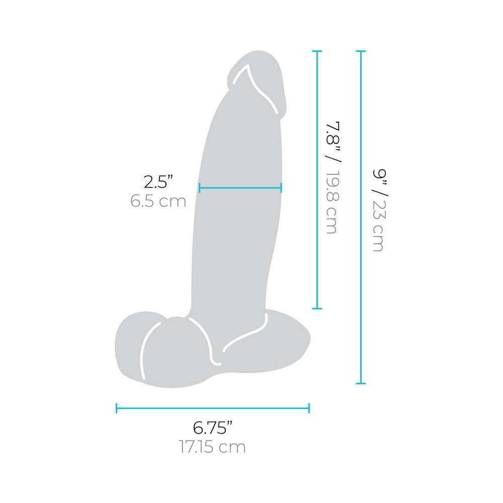 Dildo from b-Vibe in Tan Light Brown Mocha pictured for anal pleasure for Her or Him