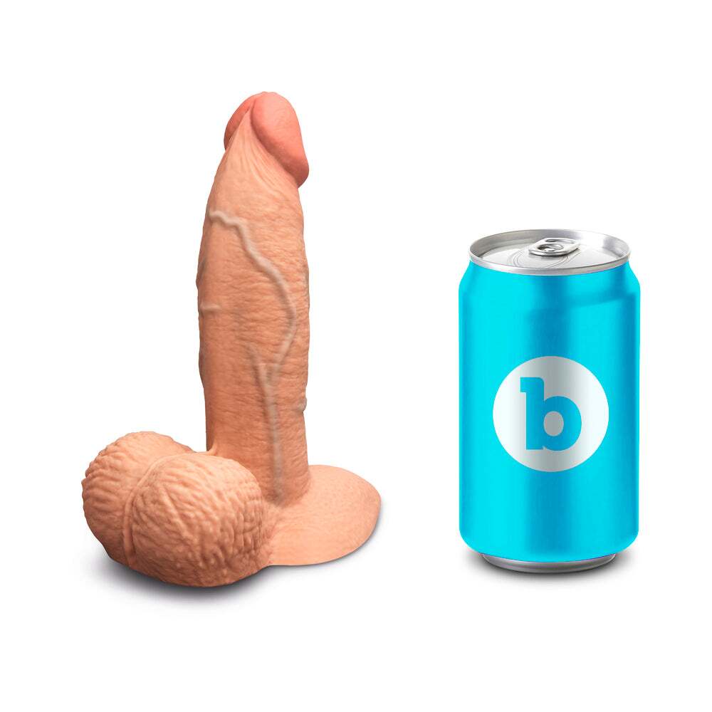Dildo from b-Vibe in Tan Light Brown Mocha pictured for anal pleasure for Her or Him