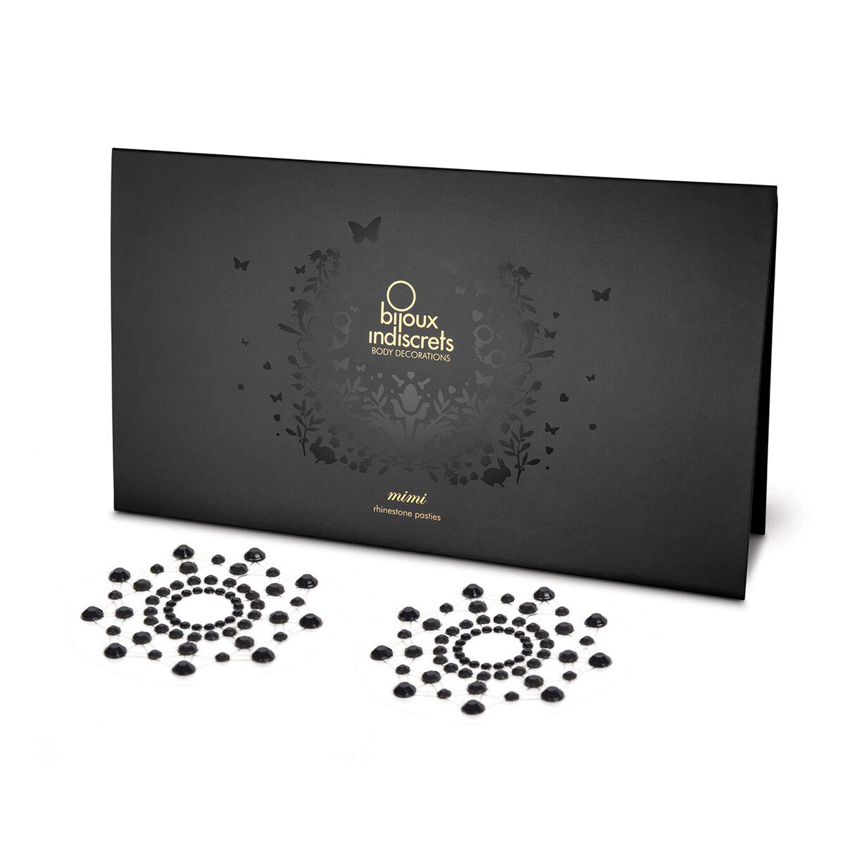 Feel sexy wearing sexy nipple covers  Mimi Jewel Black! Wearing Mimi Jewel Black nipples covers by Bijoux Indiscrets can be fun and sexy!