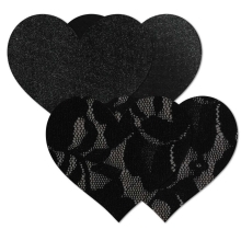 Feel sexy wearing sexy nipple covers  Nippies Basics Black Hearts C! Wearing Nippies Basics Black Hearts C nipples covers by Bristols 6 can be fun and sexy!