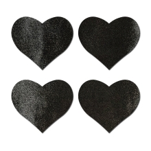 Feel sexy wearing sexy nipple covers  Petite Hearts Black! Wearing Petite Hearts Black nipples covers by Pastease can be fun and sexy!