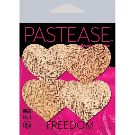 Wearing Petite Hearts Rose Gold nipples covers by Pastease can be fun and sexy!