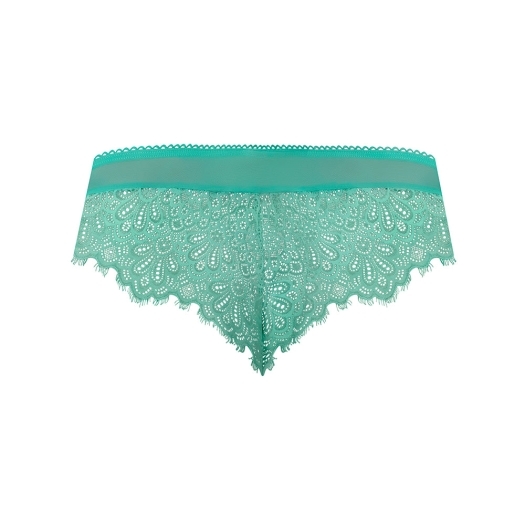 Sexy Teal Turquoise Aqua panties by Magic Silk in her favorite color and panty style.