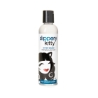 Bottle of  Water Based Lube Tickle Kitty showing clean, lightweight formula