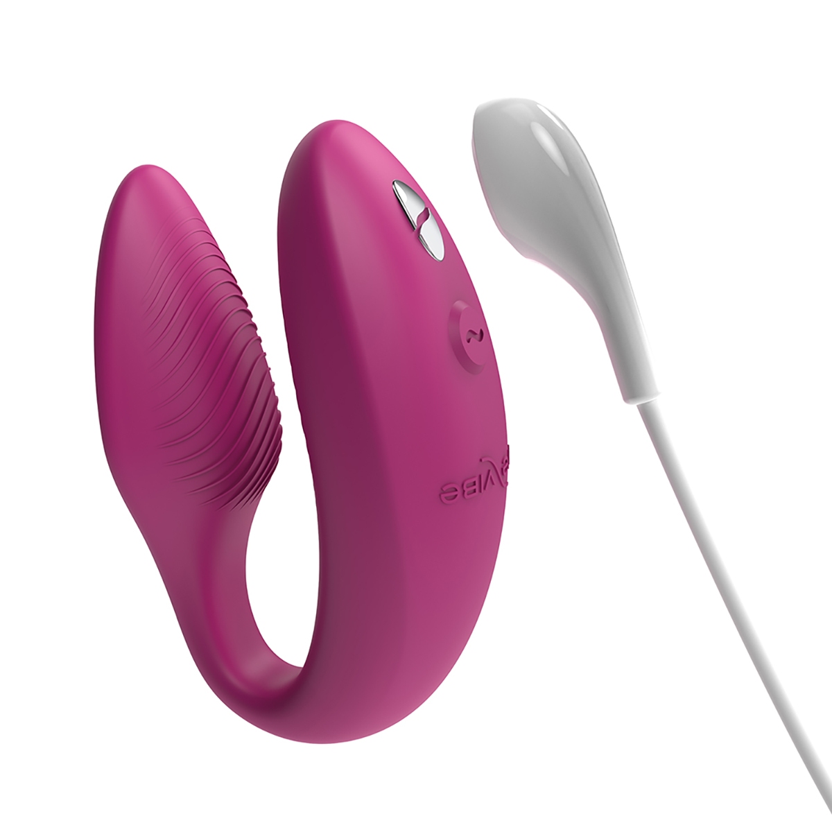 Angled view of the  We-Vibe vibrator designed for intimate use