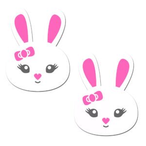 Sexy Nipple Covers  White Bunnies