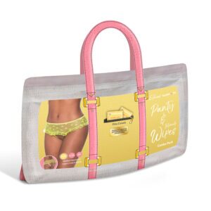 Yellow Panties Sweetums Skirted Hipster with Open Crotch Panty Pina Colada Q by Magic Silk