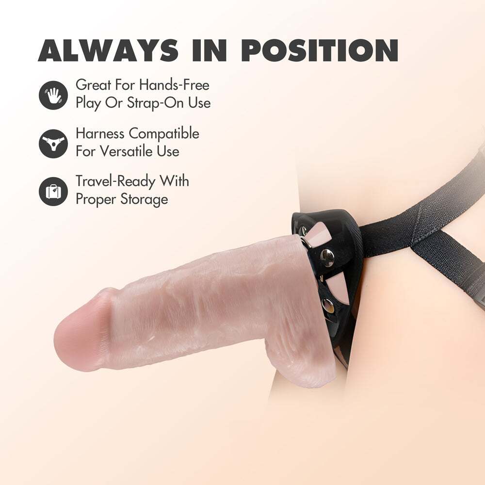 10 inch Dildo from Blush in Vanilla Ivory Beige pictured for anal pleasure for Her or Him