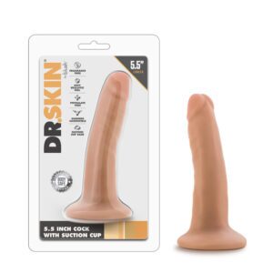 5.5 inch Dildo Blush Vanilla Ivory Beige Dr Skin Realistic Beige