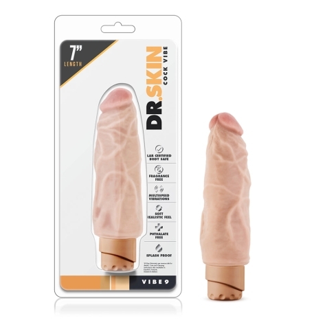 7.5 inch Dildo by Blush in Vanilla Ivory Beige shown for use by Her or Him