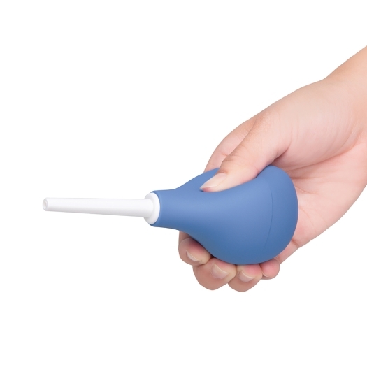 B-Vibe Compact Enema Douche Blue intimate cleansers and personal cleansing care by B-Vibe.