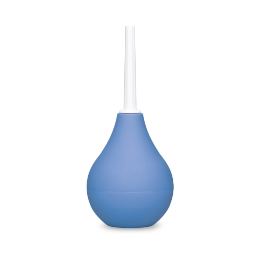 B-Vibe Compact Enema Douche Blue intimate cleansers and personal cleansing care by B-Vibe.