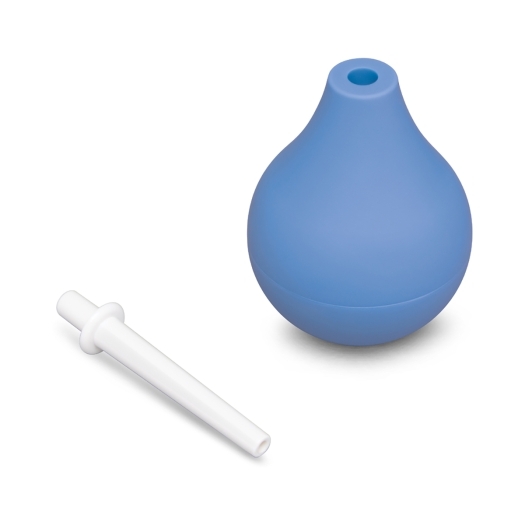 B-Vibe Compact Enema Douche Blue intimate cleansers and personal cleansing care by B-Vibe.