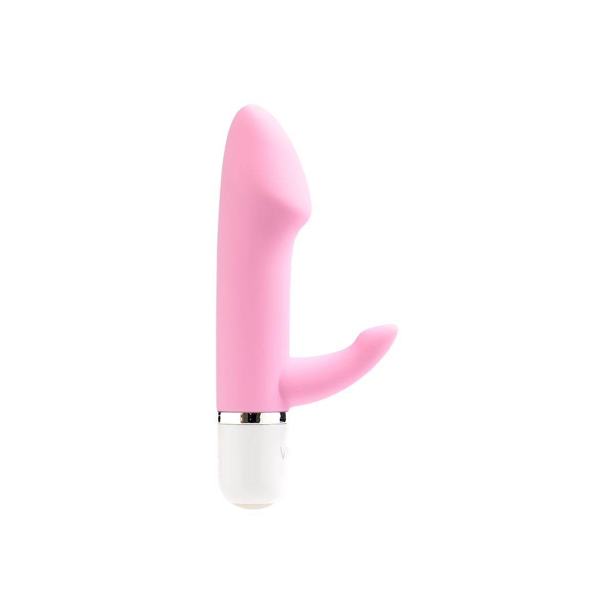Pink VeDO vibrator Eva Mini shown in hand for scale