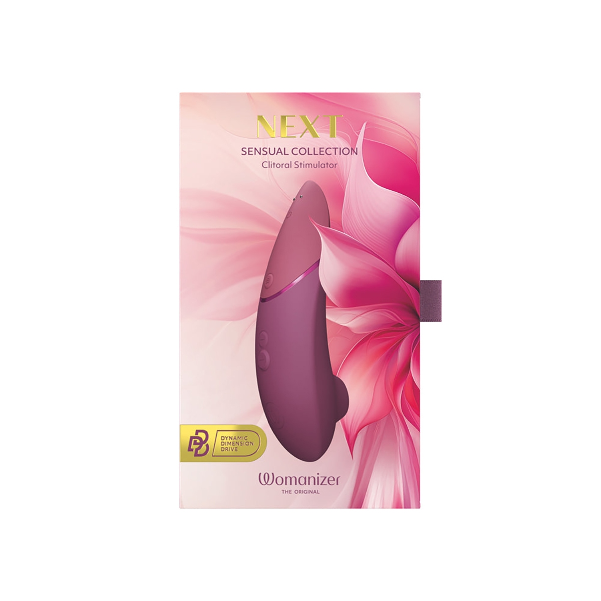 Close-up of the Pink Womanizer vibrator for texture detail