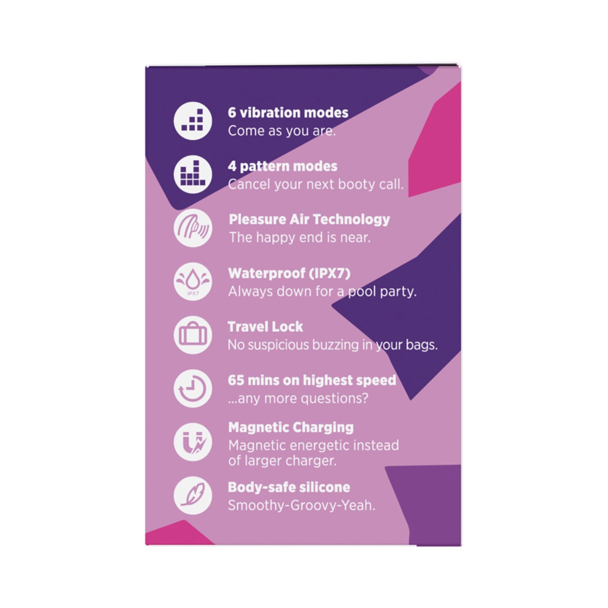 Close-up of the  Romp vibrator for texture detail