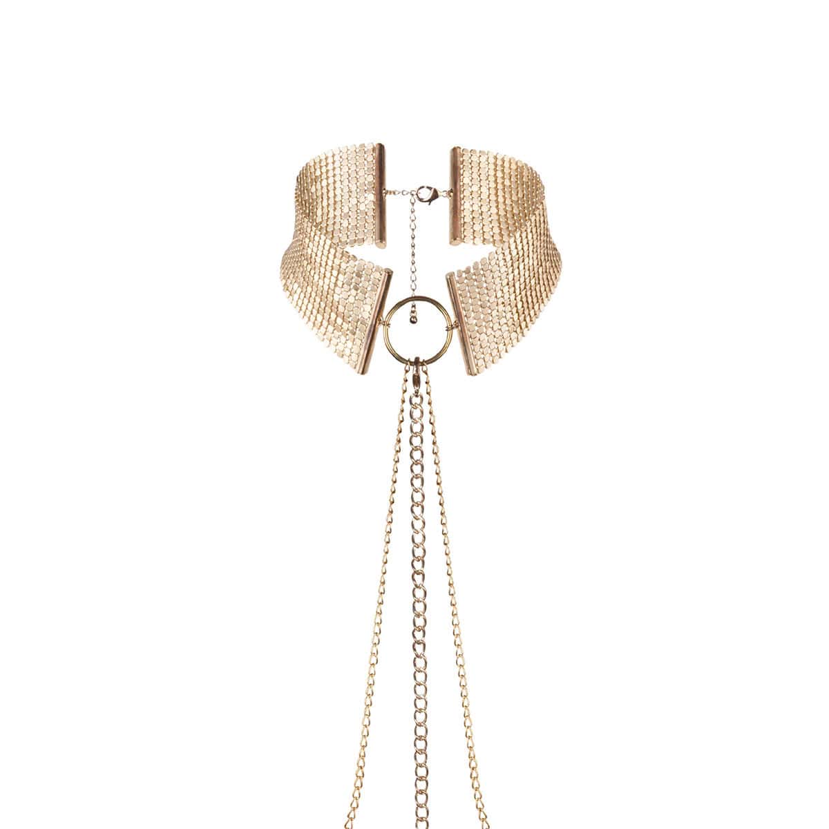 Bijoux Indiscrets Desir Metallique Collar - Gold sexy jewelry made by Bijoux Indiscrets for her.